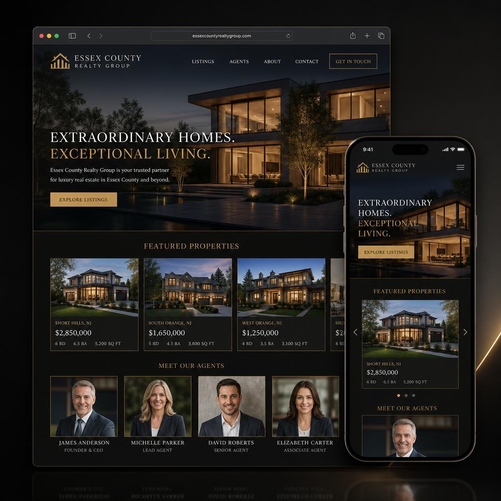 Essex County Realty Group website concept preview